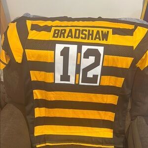 Replica Retro Pittsburgh Steelers Bumblebee Terry Bradshaw Jersey